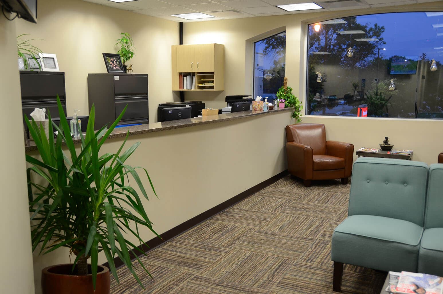Accessible dental clinic entrance.